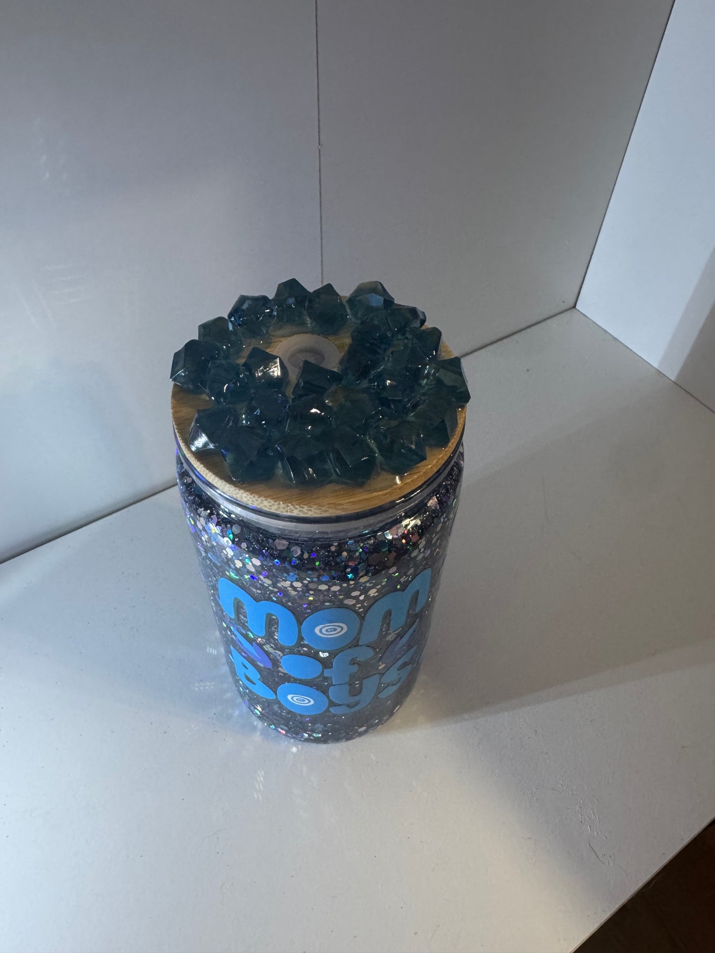 Mom of boys 16oz Plastic