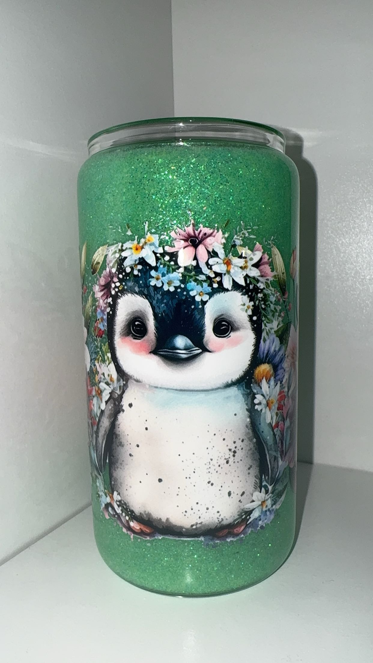 Penguin 16oz Glass