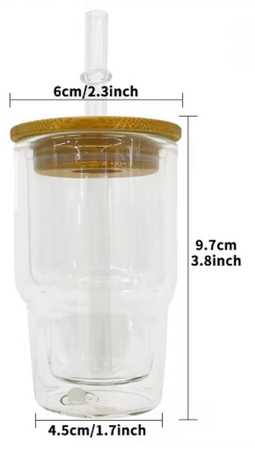 Make Your Own Snowglobe Glitter Cup Glass & Acrylic Tumblers- Various Sizes