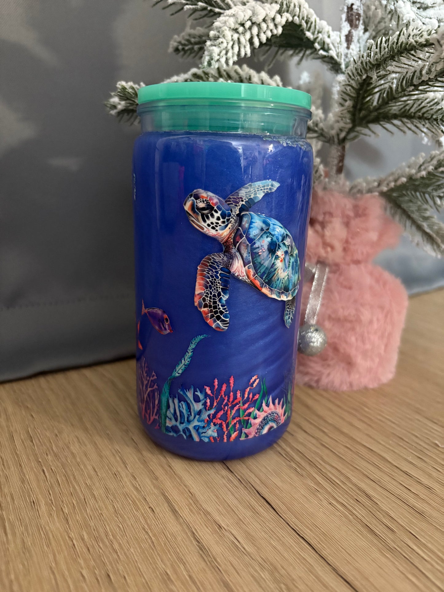 16oz Plastic Turtle beach vibe