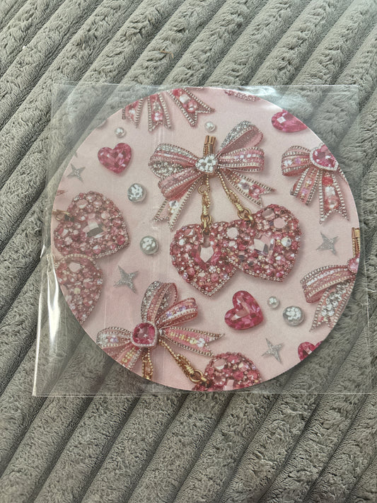 Bling Heart Mouse Pad