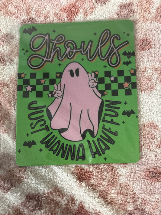 Halloween Ghost Mouse Pad
