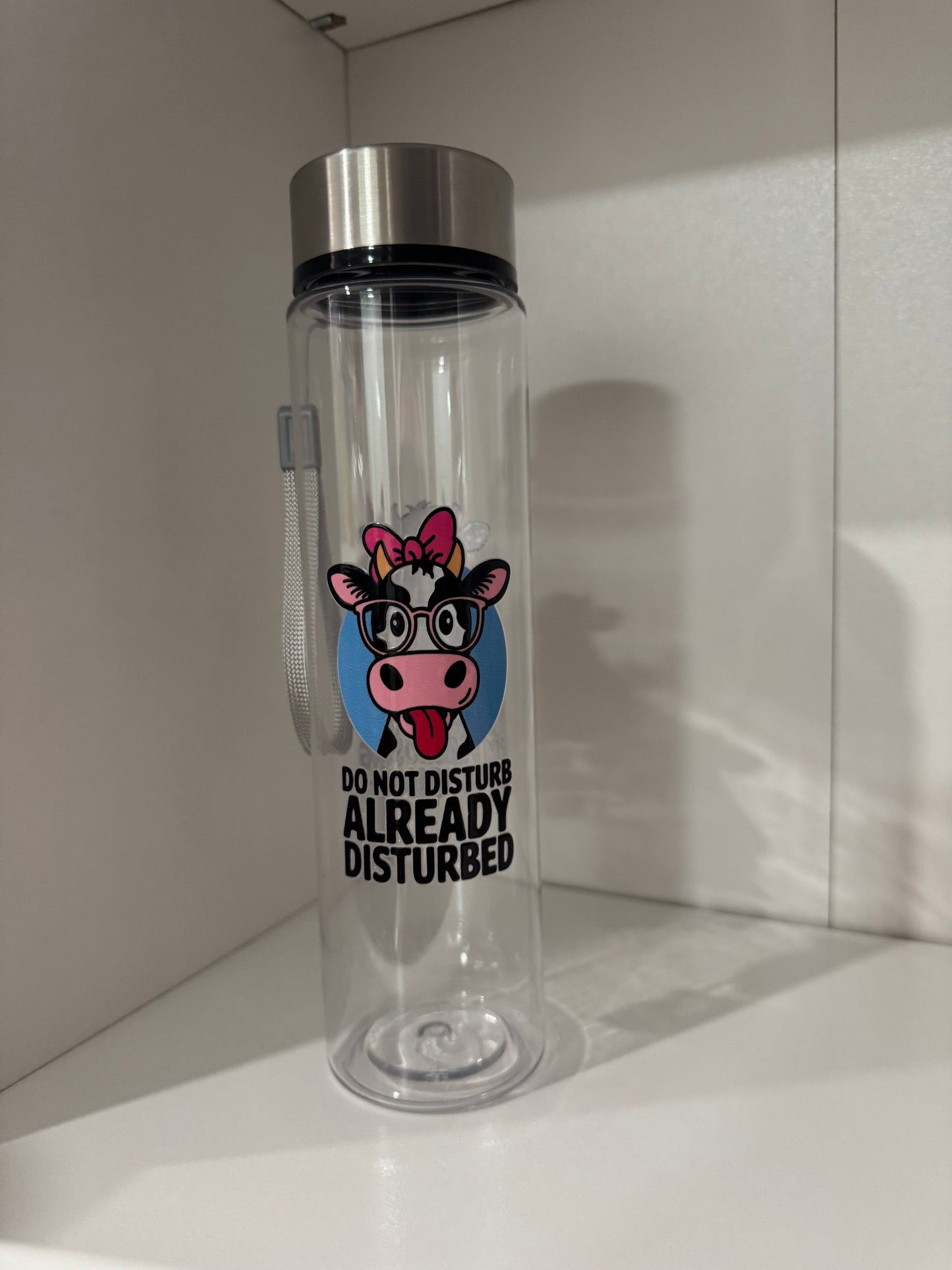 DISTURB COW 18oz Water Bottle