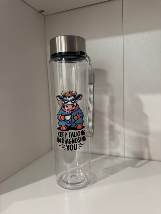 DISTURB COW 18oz Water Bottle