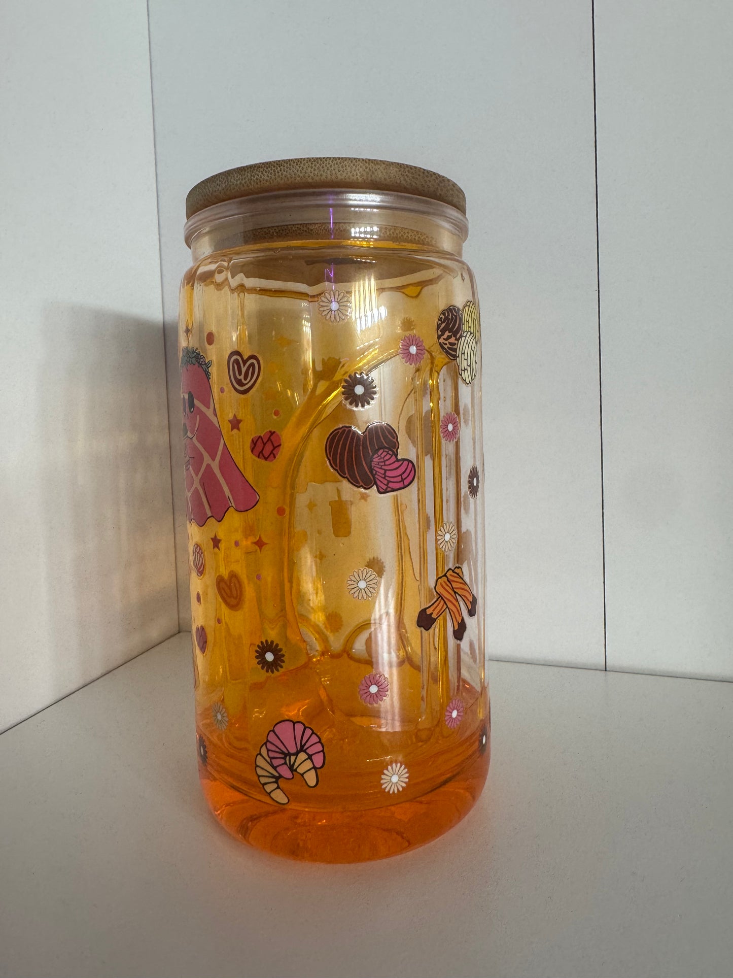 Orange Drip Halloween 16oz plastic
