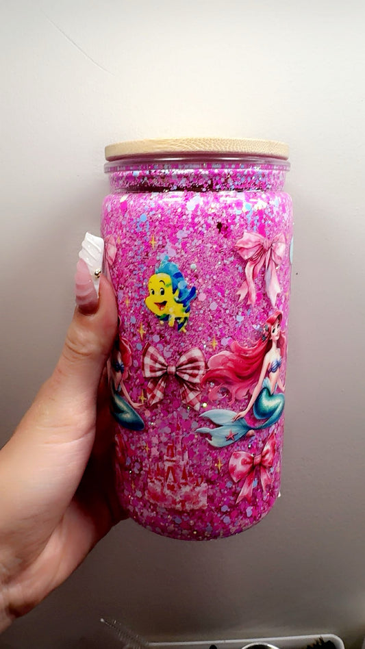16oz Plastic Lil mermaid