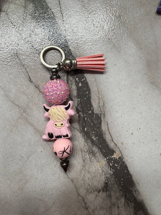 Highland Cow Keychain