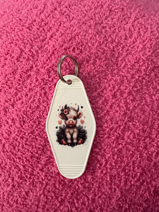 Highland Cow Keychain