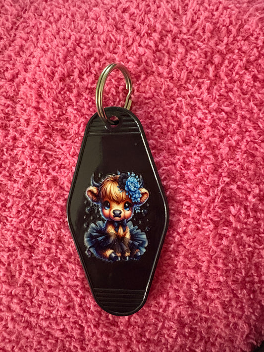 Highland Cow Keychain