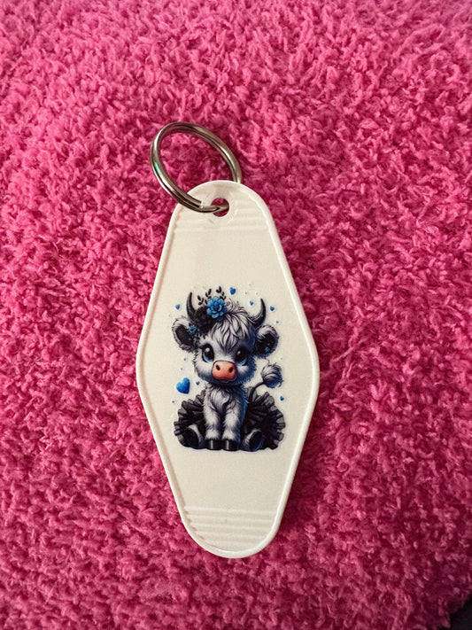 Highland Cow Keychain