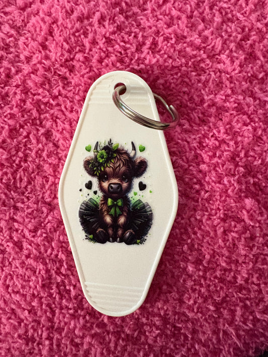 Highland Cow Keychain