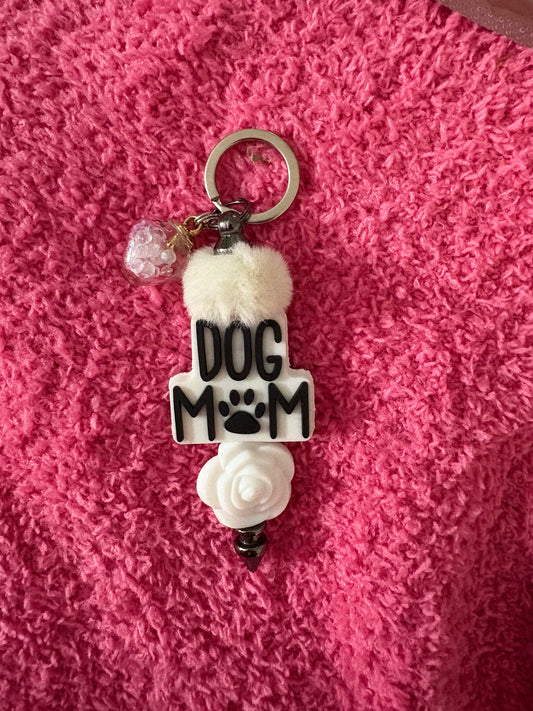 Dog Mom keychain