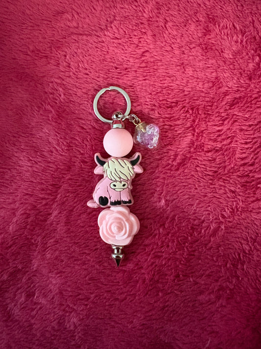 Highland Cow Keychain
